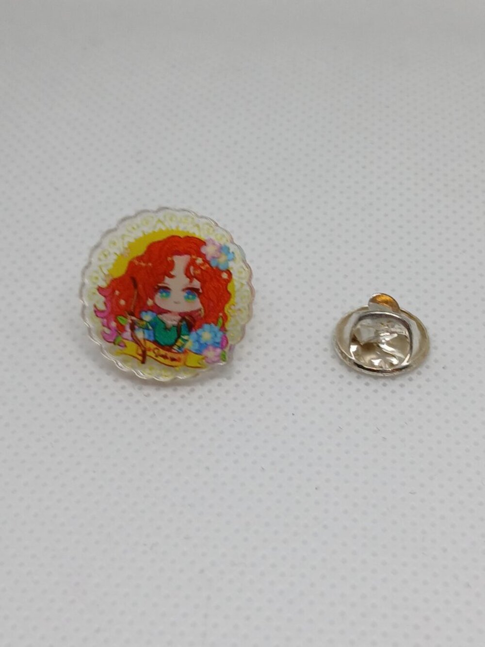 NWOT MERIDA BRAVE DISNEY PIN BROOCH KAWAII MOVIE CHARACTER P10